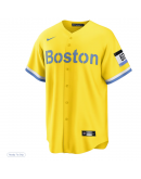 Men's Boston Red Sox David Ortiz Nike Gold Retired Player City Connect Replica Jersey