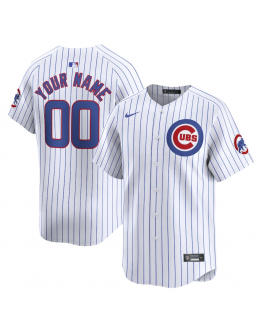 Men's Chicago Cubs Nike White Home Limited Custom Jersey