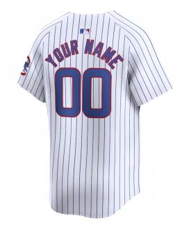 Men's Chicago Cubs Nike White Home Limited Custom Jersey