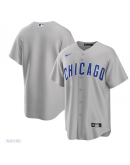 Men's Chicago Cubs Nike Gray Road Replica Team Jersey