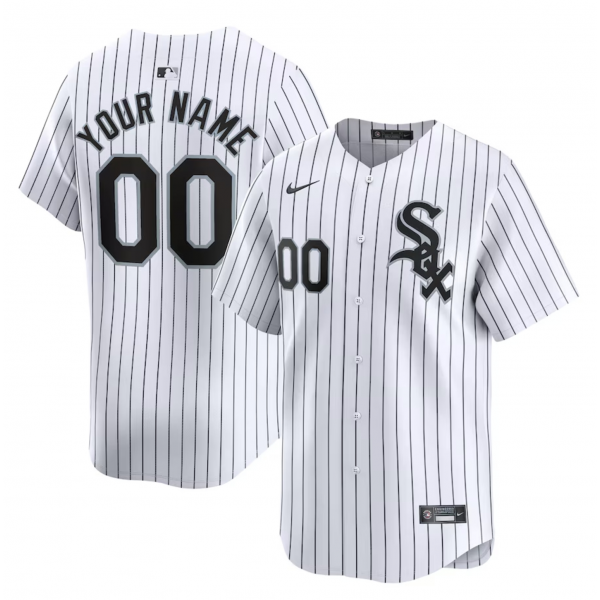 Men's Chicago White Sox Nike White Home Limited Custom Jersey