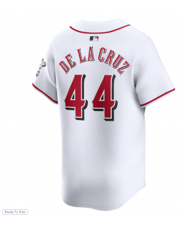 Men's Cincinnati Reds Elly De La Cruz Nike White Home Limited Player Jersey