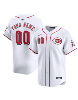 Men's Cincinnati Reds Nike White Home Limited Custom Jersey