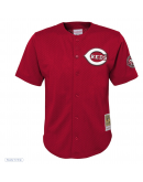 Youth Cincinnati Reds Ken Griffey Jr. Mitchell & Ness Red Cooperstown Collection Mesh Batting Practice Jersey