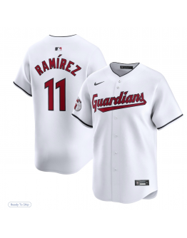 Men's Cleveland Guardians Jose Ramirez Nike White Home Limited Player Jersey