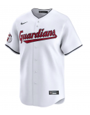 Men's Cleveland Guardians Nike White Home Limited Custom Jersey