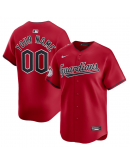 Men's Cleveland Guardians Nike Red Alternate Limited Custom Jersey