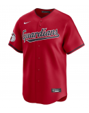 Men's Cleveland Guardians Nike Red Alternate Limited Custom Jersey