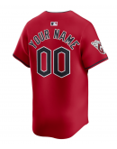 Men's Cleveland Guardians Nike Red Alternate Limited Custom Jersey