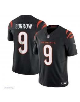 Men's Cincinnati Bengals Joe Burrow Nike Black Vapor F.U.S.E. Limited Jersey