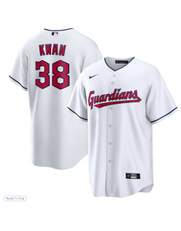 Men's Cleveland Guardians Steven Kwan Nike White Home Replica Jersey