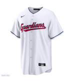 Men's Cleveland Guardians Steven Kwan Nike White Home Replica Jersey