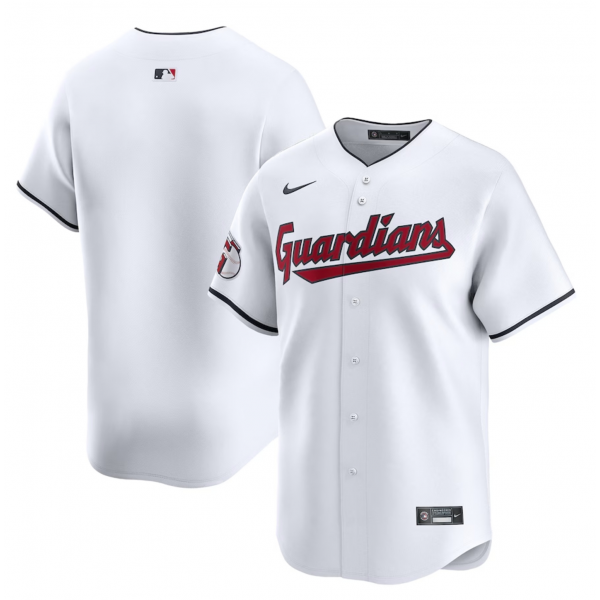 Men's Cleveland Guardians Nike White Home Limited Jersey