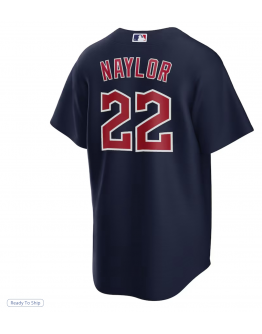 Men's Cleveland Guardians Josh Naylor Nike Navy Alternate Replica Jersey