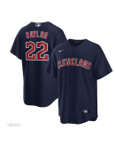 Men's Cleveland Guardians Josh Naylor Nike Navy Alternate Replica Jersey