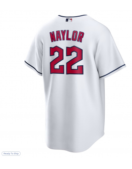 Men's Cleveland Guardians Josh Naylor Nike White Home Replica Jersey