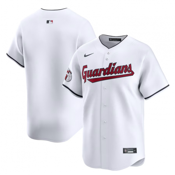 Youth Cleveland Guardians Nike White Home Limited Jersey