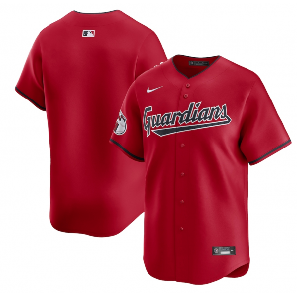 Men's Cleveland Guardians Nike Red Alternate Limited Jersey