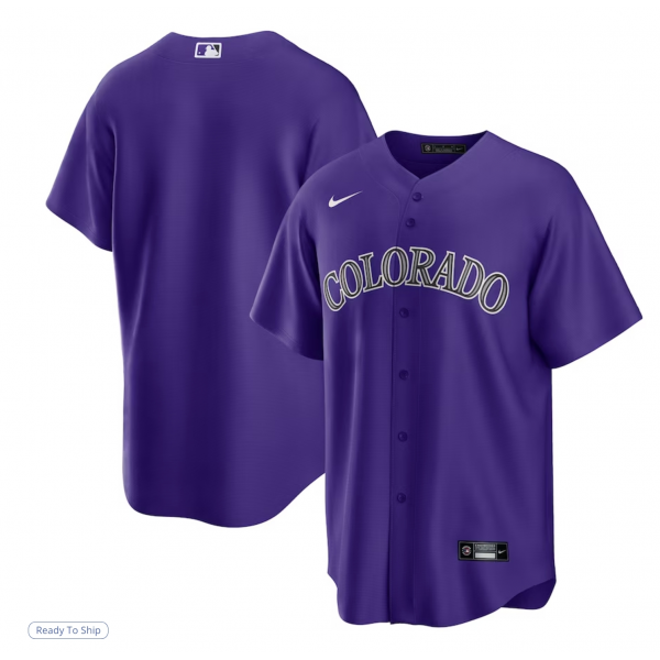 Men's Colorado Rockies Nike Purple Alternate Replica Team Jersey