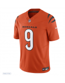 Men's Cincinnati Bengals Joe Burrow Nike Orange Vapor F.U.S.E. Limited Jersey