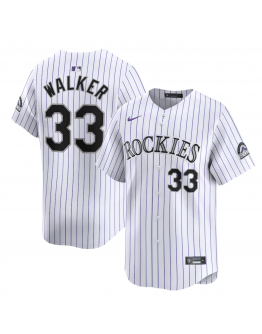 Men's Colorado Rockies Larry Walker Nike White Home Limited Player Jersey