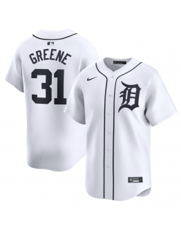 Men's Detroit Tigers Riley Greene Nike White Home Limited Player Jersey