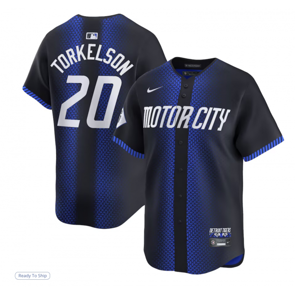 Men's Detroit Tigers Spencer Torkelson Nike Navy 2024 City Connect Limited Jersey