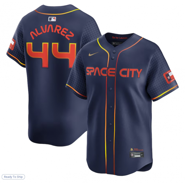 Men's Houston Astros Yordan Alvarez Nike Navy City Connect Limited Player Jersey