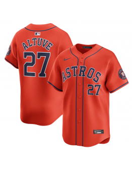 Men's Houston Astros Jose Altuve Nike Orange Alternate Limited Player Jersey