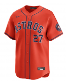 Men's Houston Astros Jose Altuve Nike Orange Alternate Limited Player Jersey