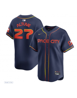 Men's Houston Astros Jose Altuve Nike Navy City Connect Limited Player Jersey