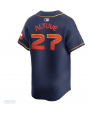 Men's Houston Astros Jose Altuve Nike Navy City Connect Limited Player Jersey