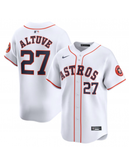 Men's Houston Astros Jose Altuve Nike White Home Limited Player Jersey