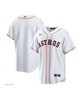 Men's Houston Astros Nike White Home Replica Team Jersey