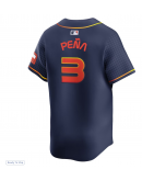 Men's Houston Astros Jeremy Peña Nike Navy City Connect Limited Player Jersey