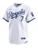 Men's Kansas City Royals Bobby Witt Jr. Nike White Home Limited Player Jersey