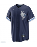 Men's Kansas City Royals Bobby Witt Jr. Nike Navy City Connect Replica Player Jersey