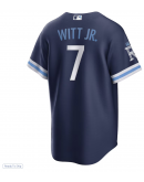 Men's Kansas City Royals Bobby Witt Jr. Nike Navy City Connect Replica Player Jersey