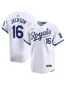 Men's Kansas City Royals Bo Jackson Nike White Home Limited Player Jersey