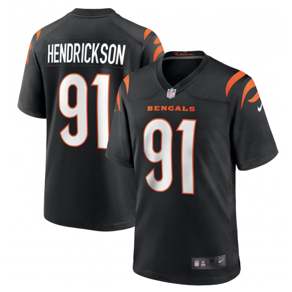 Men's Cincinnati Bengals Trey Hendrickson Nike Black Game Jersey