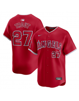 Men's Los Angeles Angels Mike Trout Nike Red Alternate Limited Player Jersey