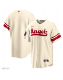 Men's Los Angeles Angels Nike Cream City Connect Replica Team Jersey