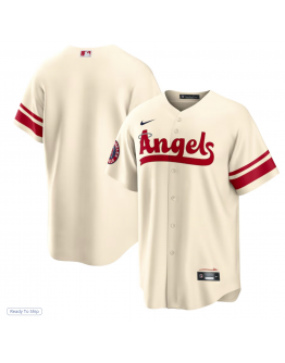 Men's Los Angeles Angels Nike Cream City Connect Replica Team Jersey