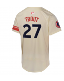 Youth Los Angeles Angels Mike Trout Nike Cream City Connect Limited Player Jersey