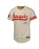 Youth Los Angeles Angels Mike Trout Nike Cream City Connect Limited Player Jersey