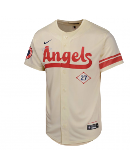 Youth Los Angeles Angels Mike Trout Nike Cream City Connect Limited Player Jersey