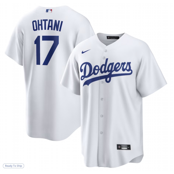 Men's Los Angeles Dodgers Shohei Ohtani Nike White Home Replica Player Jersey