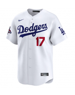 Men's Los Angeles Dodgers Shohei Ohtani Nike White 2024 World Series Champions Japanese Characters Limited Player Jersey