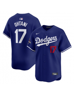 Men's Los Angeles Dodgers Shohei Ohtani Nike Royal 2024 World Series Champions Alternate Limited Player Jersey