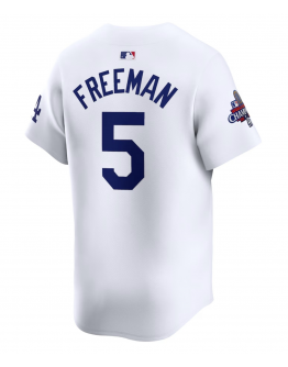 Men's Los Angeles Dodgers Freddie Freeman Nike White 2024 World Series Champions Home Limited Player Jersey